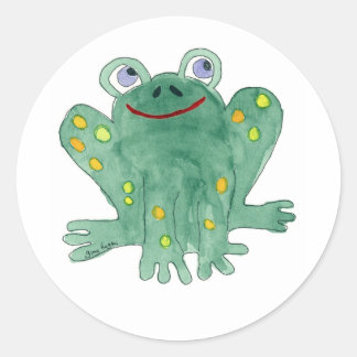 Rond Sticker à la grenouille
