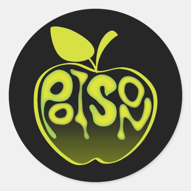 Rond Sticker à la pomme de poison (Devant)