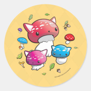 Rond Sticker à mewshroom