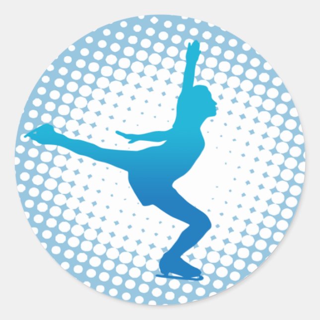 Rond Sticker à patinage artistique (Devant)