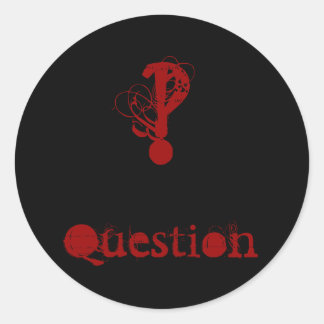 Rond Sticker à questions