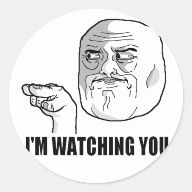 Rond Sticker à regarder (Devant)