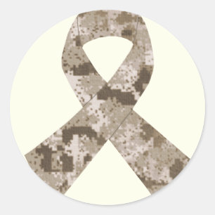 Rond Sticker à ruban pour le Camouflage du désert