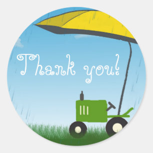 Rond Sticker à sac préféré de la partie du tracteur
