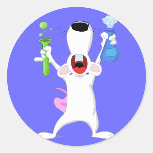 Rond Sticker à tube de laboratoire (Devant)