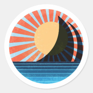 Rond Sticker à voile éclairé rouge