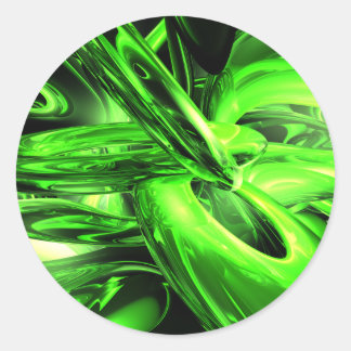 Rond Sticker Abstrait Gamma Radiation