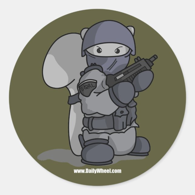 Rond Sticker agent SQRL (Devant)