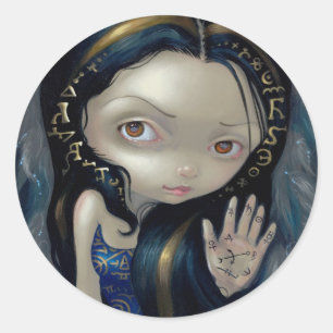 Rond Sticker "Alchimique Angel V"