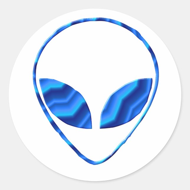 Rond Sticker Alien Roswell (Devant)