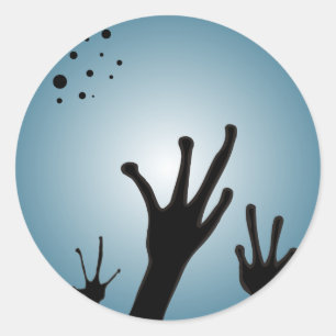 Rond Sticker Alien - Science Fiction