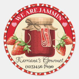 Rond Sticker Alimentaire Fabriqué Avec Amour