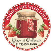 Sticker Alimentaire Fabriqué Avec Amour