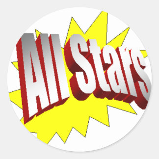Rond Sticker All Stars