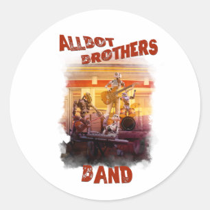 Rond sticker Allbot Brothers Band /Bob's Saucer Repair