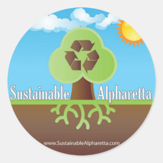 Rond Sticker Alpharetta Durable
