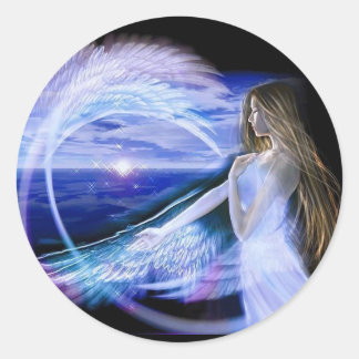Rond Sticker Angel