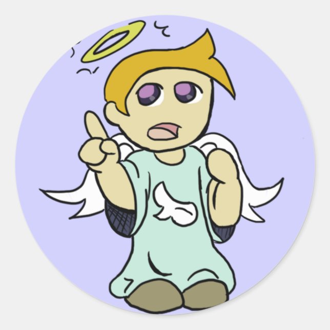 Rond Sticker Angel de l'épaule (Devant)