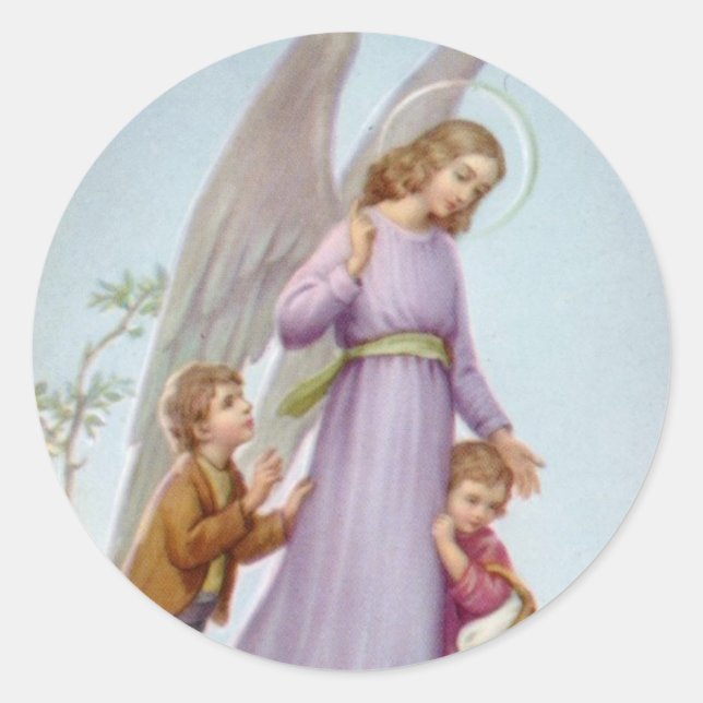 Rond Sticker Angel Gardien (Devant)