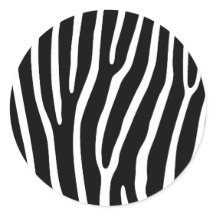 Sticker animal noir et blanc