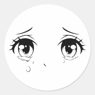Rond Sticker Anime Eyes - Esthétique Manga Design