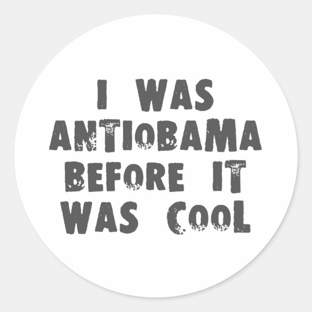 Rond Sticker anti-Obama (Devant)