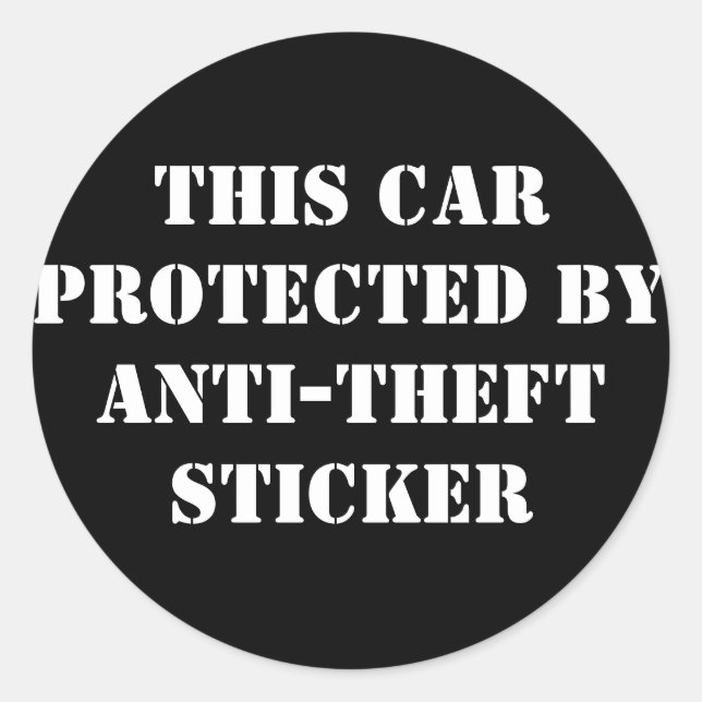Rond Sticker anti-VOL (Devant)