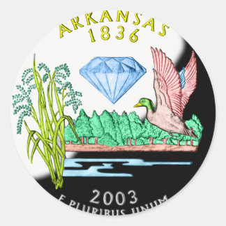 Rond Sticker Arkansas