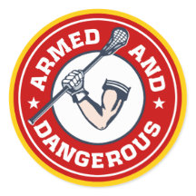 Sticker armé et dangereux de crosse