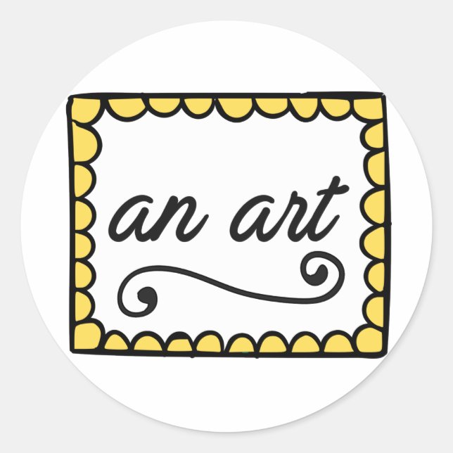 Rond Sticker Art Round (Devant)