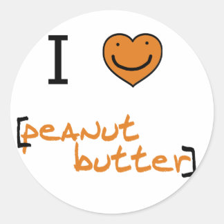 Rond Sticker au beurre d'arachide