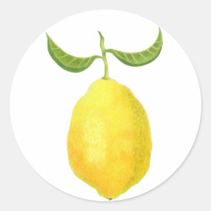 Rond Sticker au citron