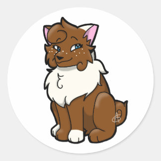 Rond Sticker au lait de beurre malicieux