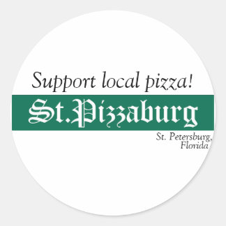 Rond Sticker autochtone de St. Pizzaburg