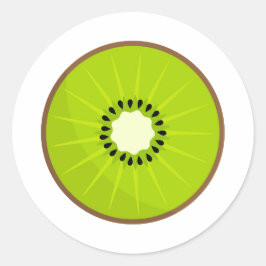 Rond Sticker aux fruits Kiwi