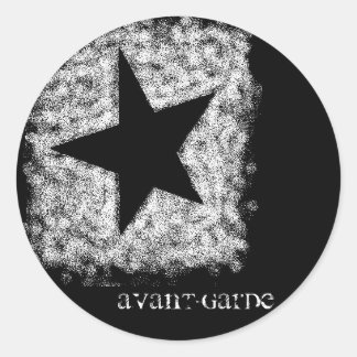 Rond Sticker avant-gardiste (rond)