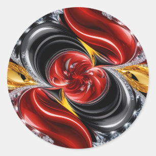 Rond Sticker avec design couleur allemande