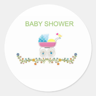 Rond Sticker baby shower