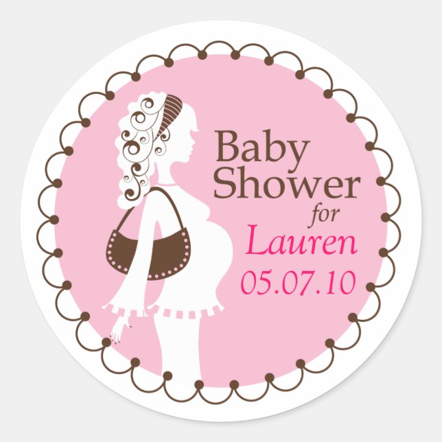 Rond Sticker baby shower (Devant)