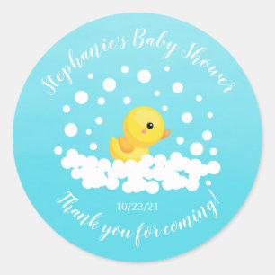 Rond Sticker Baby shower en caoutchouc mou Favoriser