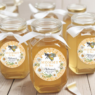 Rond Sticker Baby shower Honey Bee Mommy to Bee   Flore