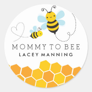 Rond Sticker Baby shower Maman To Be