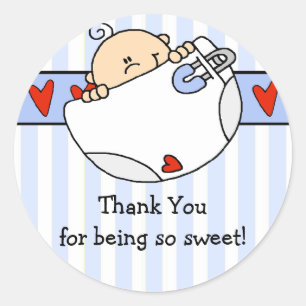 Rond Sticker Baby shower pour bébé de Pékin