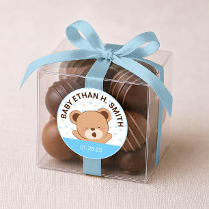 Rond Sticker Baby shower pour bébé mignon (rose)