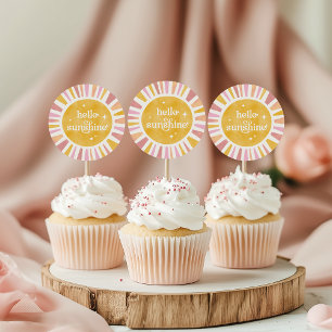 Rond Sticker Baby shower Sunshine Boho