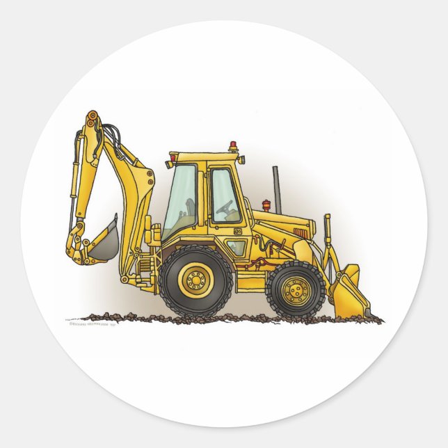 Rond Sticker Backhoe (Devant)