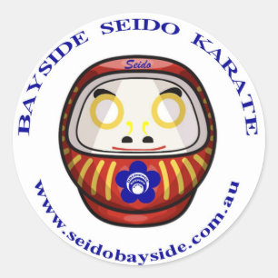 Rond Sticker Bayside Seido Daruma Daishi