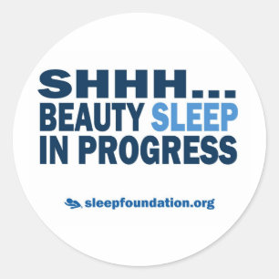 Rond Sticker Beauty Sleep