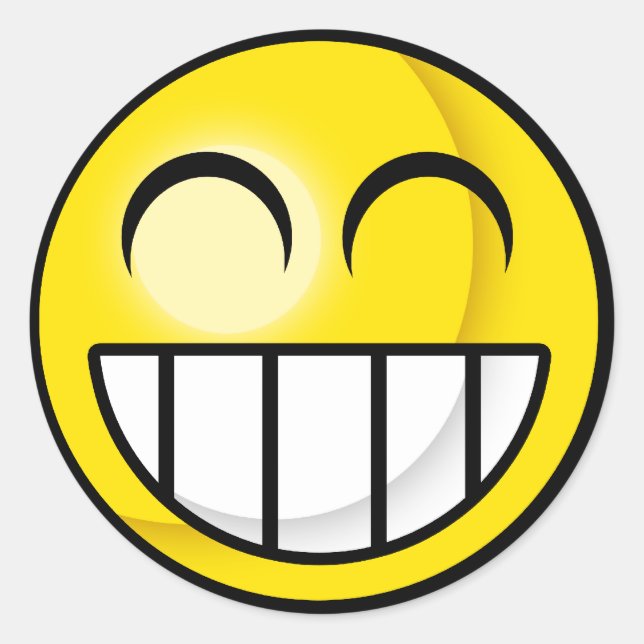 Rond Sticker Big Grin (Devant)