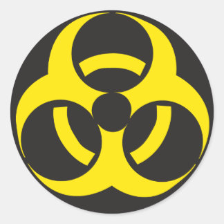 Rond Sticker Biodanger